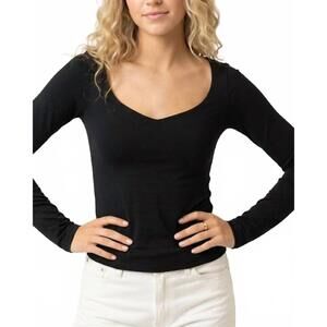 NEW KLD. SIGNATURE long sleeve scuba top in black